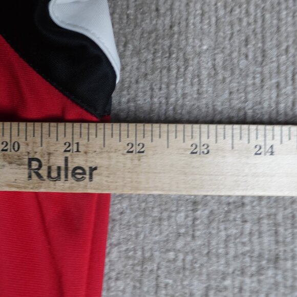 Red Wings Jacket Medium Detroit Tailored Warm Up Embroidered Mitchell & Ness - Picture 11 of 13